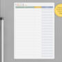 Freezer Inventory Whiteboard, Dry Erase Food Checklist, A4/A3 Sizes, thumbnail 5 of 5