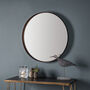 Metal Flat Wall Mirror, thumbnail 8 of 10