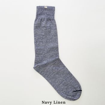 Build Your Own Pack Of Three Linen Melange Socks, 8 of 11
