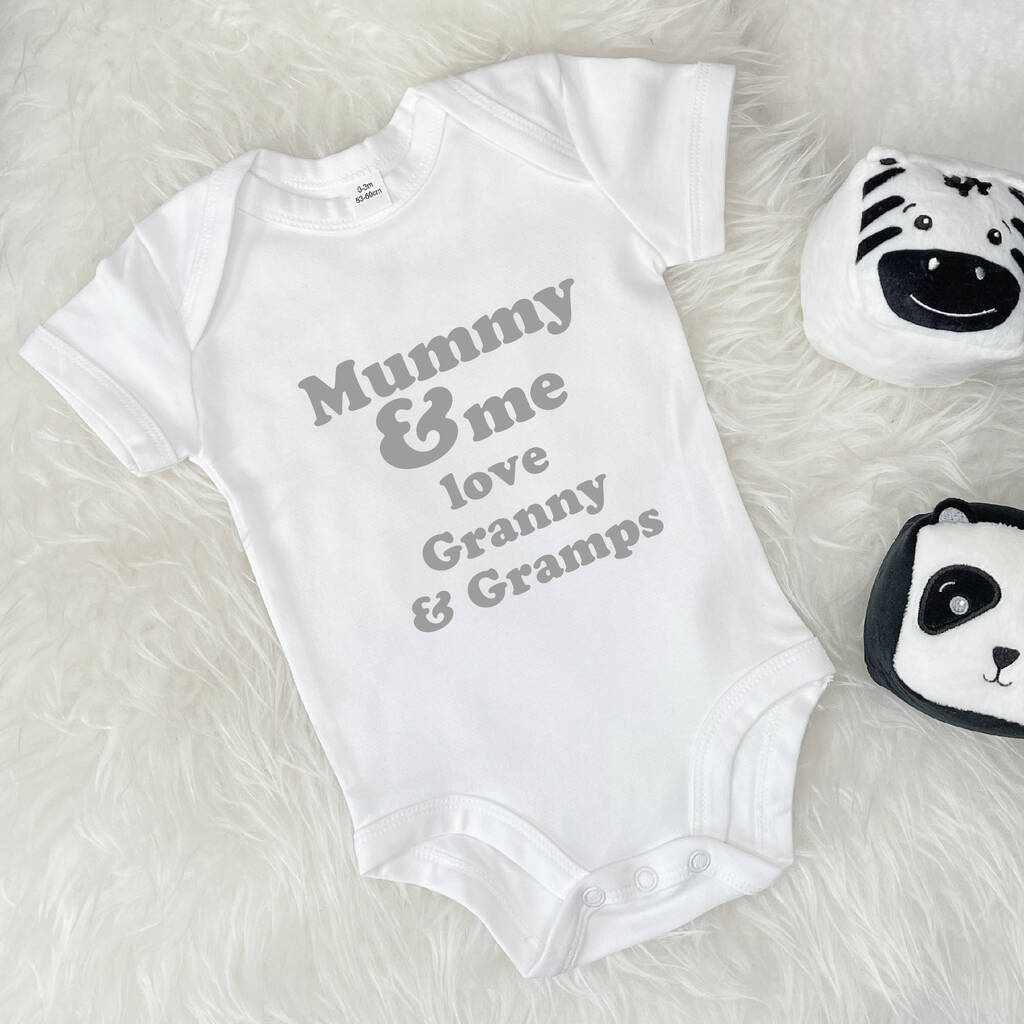 Mummy And Me Love… Personalised Babygrow By Lovetree Design