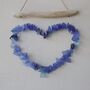 Love Heart Recycled Glass Driftwood Blue, thumbnail 6 of 6