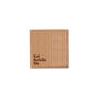 Up North 'Get Kettle On' Square Oak Coaster | Homeware | Tableware | Home Decor, thumbnail 2 of 2