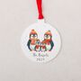 Personalised Penguin Family Christmas Tree Decoration, thumbnail 3 of 8