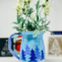 Hand Painted Christmas Jug | Winter Wonderland, thumbnail 2 of 4