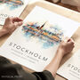 Stockholm Sweden Travel Print, thumbnail 1 of 7