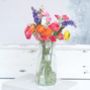 Summer Faux Flower Bouquet Of Ranunculus And Sweet Peas, thumbnail 3 of 5