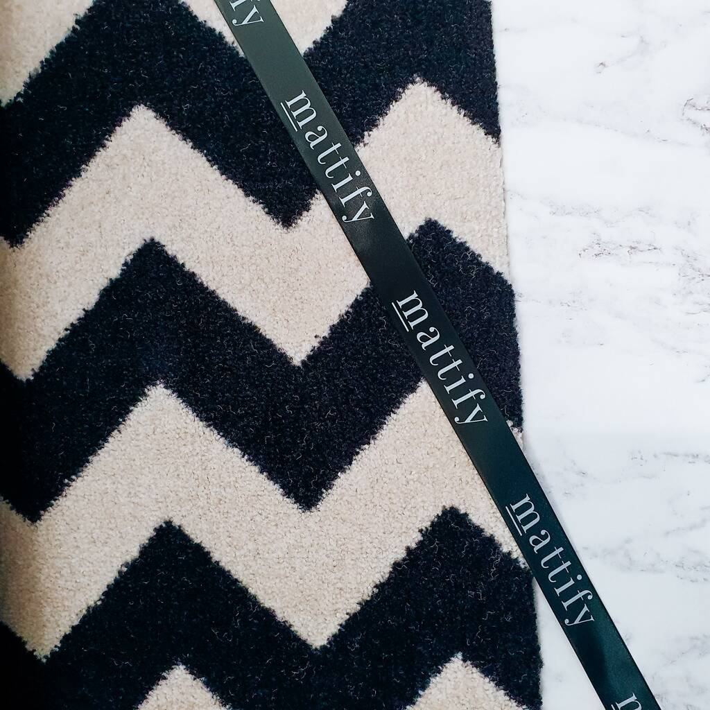 Monochrome Chevron Doormat By Mattify