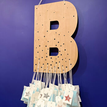 Large Wooden Personalised Initial Advent Calendar, 3 of 8