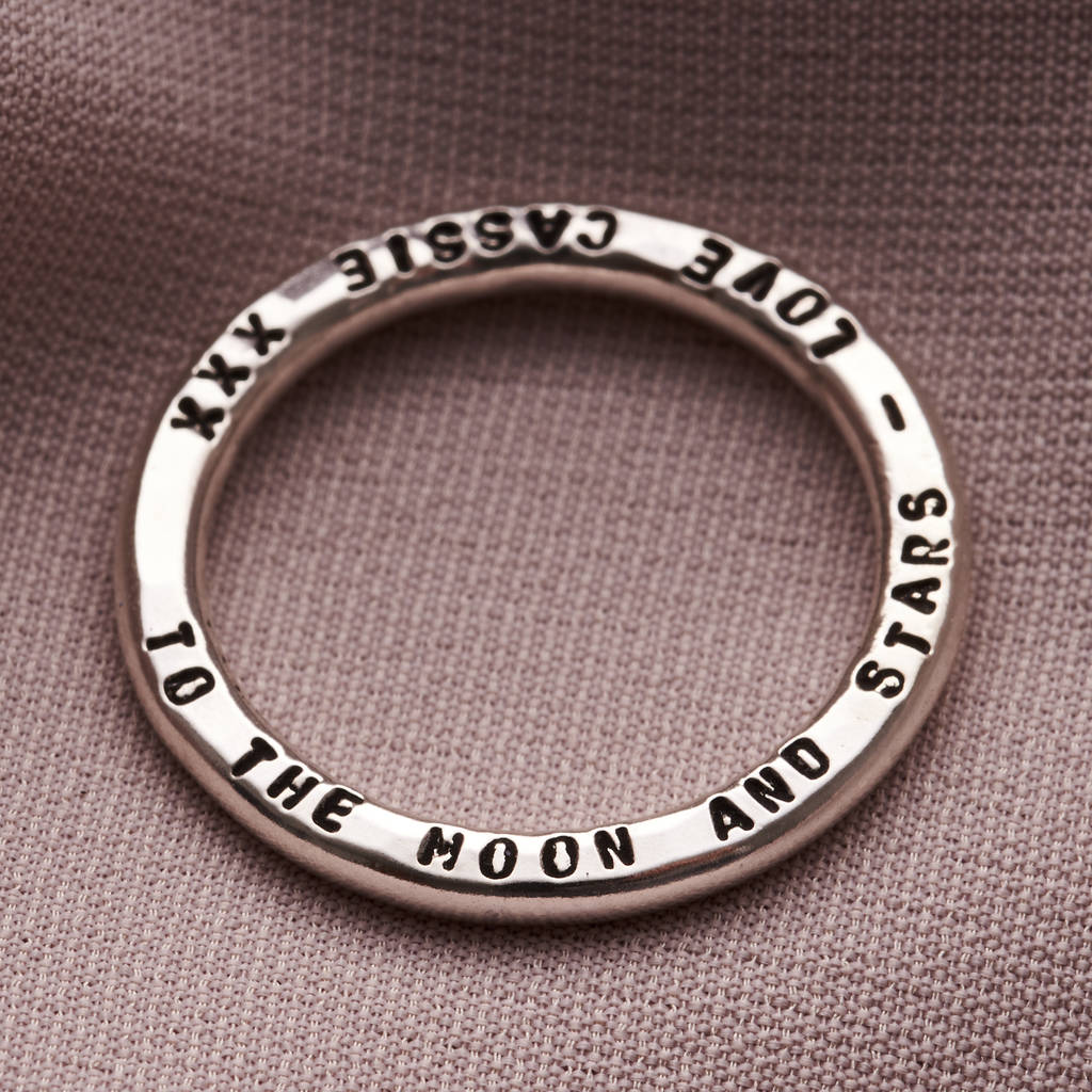 Personalised Word Ring By Posh Totty Designs Notonthehighstreet