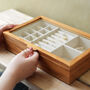 Glass Top Wooden Jewellery Box, thumbnail 2 of 6