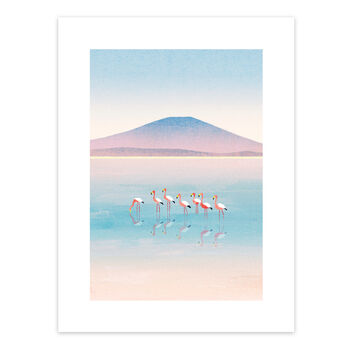 Flamingo Lake Print By Henry Rivers, 3 of 8
