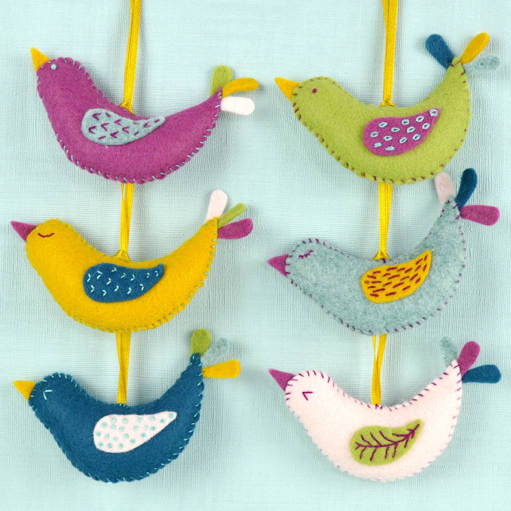 Summer Birds Felt Craft Kit By Corinne Lapierre | notonthehighstreet.com