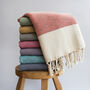 Personalised Cotton Throw, Anniversary Gift Personalised, thumbnail 7 of 11