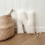 Boucle Letter Cushion Personalised Nursery Decor, thumbnail 5 of 8