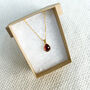 18ct Gold Plated Amethyst Necklace, thumbnail 2 of 3
