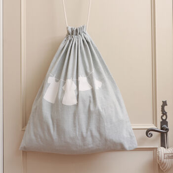 Cotton Drawstring Laundry Bag, 2 of 4