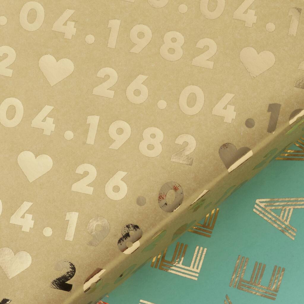 Personalised 21st Birthday Luxury Wrapping Paper By PRETTY GIFTED ...