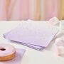 Gold Foiled Lilac Ombre Paper Napkins, thumbnail 1 of 2