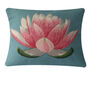 Lotus Flower Tapestry Kit With 100% British Wool, thumbnail 3 of 5