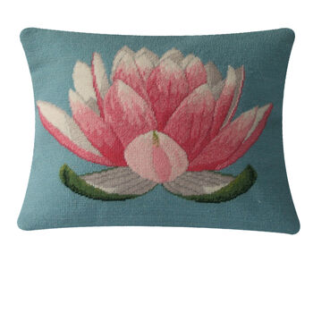Lotus Flower Tapestry Kit With 100% British Wool, 3 of 5