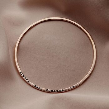 Personalised Message Bangle, 5 of 12