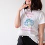 Running On Tea And A Little Determination Slogan T Shirt, thumbnail 1 of 4