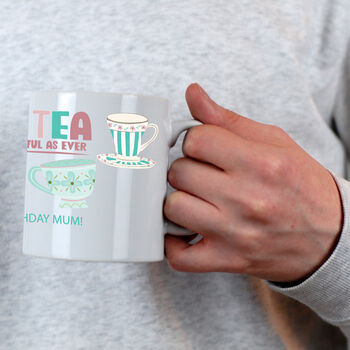 Personalised Four Tea Tea Mug 40th Birthday Gift, 2 of 5