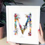 Personalised J To S Bright Wildlife Initials Print, thumbnail 9 of 12