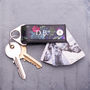 Personalised Initials, Tropical Leather Photo Key Ring, thumbnail 1 of 4