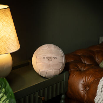 Personalised Engraved Premium Suede Football Ball, 7 of 12