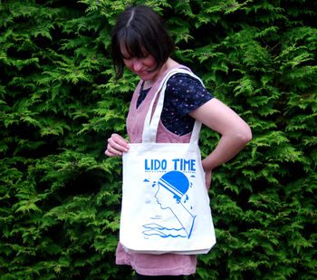 Lido Time Swimming Tote Bag, 2 of 3