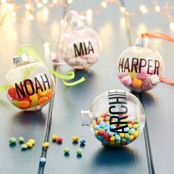 Personalised Fill Me Up Bauble, 9 of 11