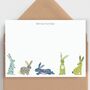 Woodland Bunnies Note Cards With Envelopes, thumbnail 1 of 3