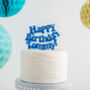 Personalised Happy Birthday 70's Inspired Cake Topper, thumbnail 1 of 3