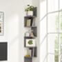 Five Tier Zigzag Floating Corner Wall Shelves, thumbnail 6 of 12