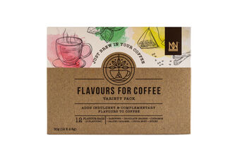 Natural And Noble ‘Flavours For Coffee’ Variety Pack | 12 Premium Flavour Servings To Brew With Coffee | Ideal Gift For Coffee Lovers, 5 of 5
