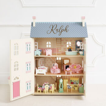 Personalised Wooden Dolls House, 7 of 9