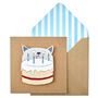 Handmade 3D Cat Cards Pack Of Five, thumbnail 2 of 6