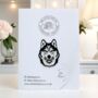 Husky Dog Enamel Pin Badge, Dog Breed Brooch, Gifts For Dog Lovers, Pet Loss Or New Pet Gift, thumbnail 1 of 9