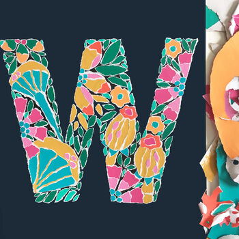 Letter W Original Artwork, 4 of 4