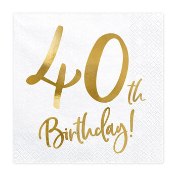 40th Milestone Birthday Party Set, 8 of 8