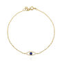 Nuray Evil Eye Chain Bracelet | 18 K Gold Plated, thumbnail 2 of 7