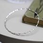 Sterling Silver Fine Twisted Bangle, thumbnail 2 of 9