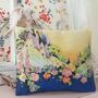 Cottage Garden With Flowers Illustration Fabric Gift, thumbnail 2 of 6