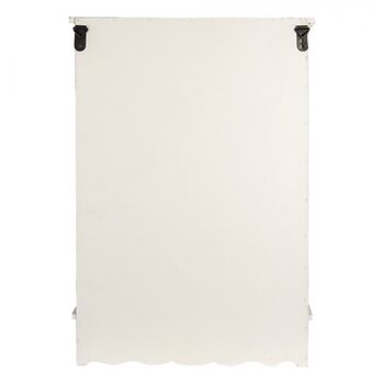 Off White Bookshelf – 67cm Wooden Shelf Unit With Hooks, 5 of 5