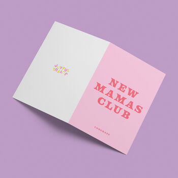 'New Mamas Club' New Baby Card, 4 of 7
