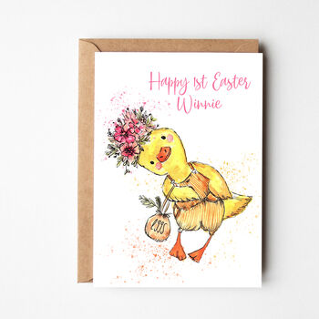 Personalised Easter Chick Card, 2 of 2