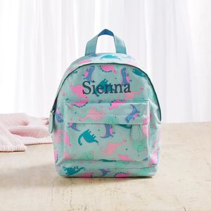 personalised dinosaur drawstring bag