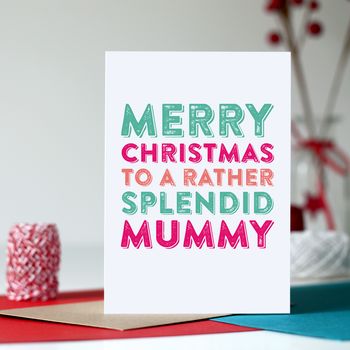 Merry Christmas Mum Greetings Card, 2 of 2