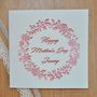 Laser Cut Personalised Mother's Day Card, thumbnail 3 of 3